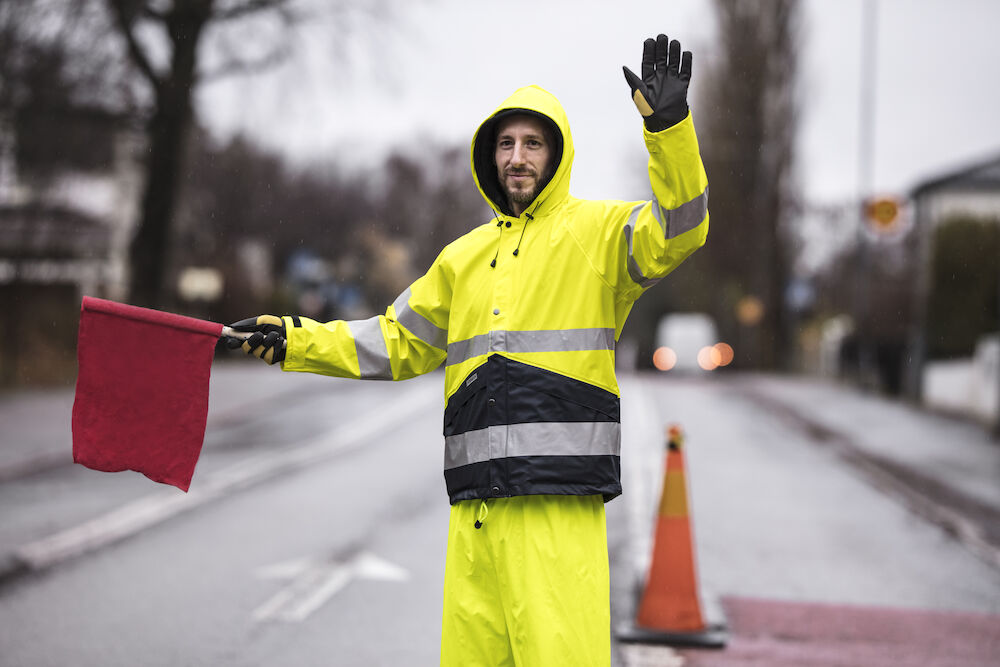 Jobman 1566 Hi-Vis Raincoat