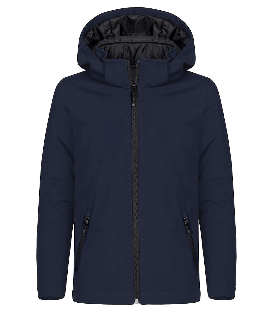 Clique Padded Hoody Softshell Junior - dark-navy