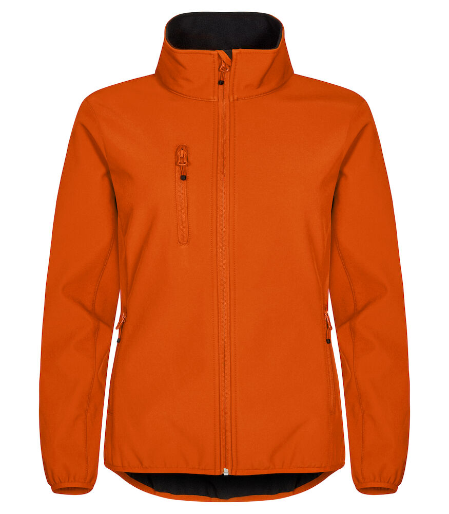 Clique Classic Softshell Jacket Women - diep-oranje