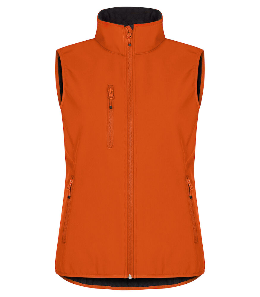 Clique Classic Softshell Vest Women - diep-oranje