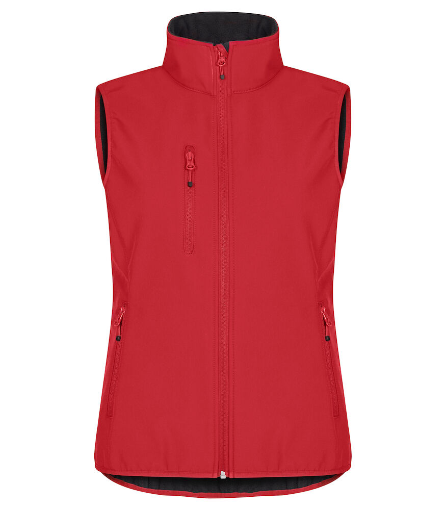 Clique Classic Softshell Vest Women - rood