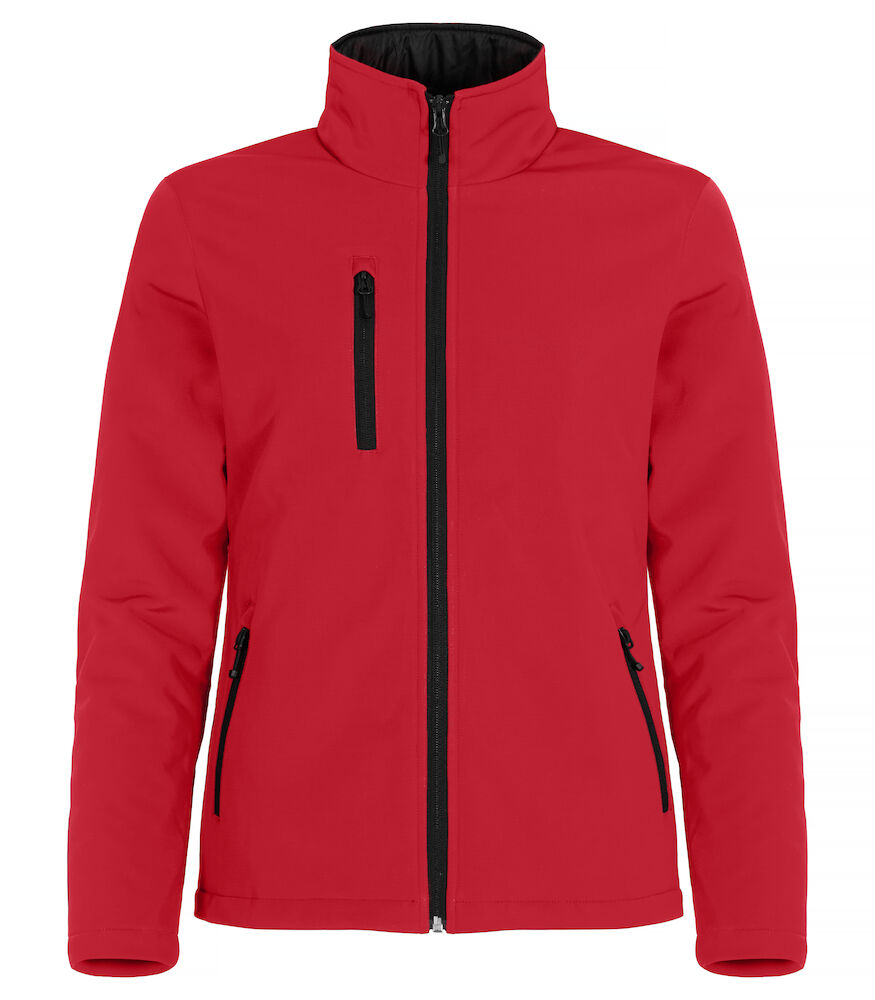 Clique Padded Softshell Jacket Women - rood