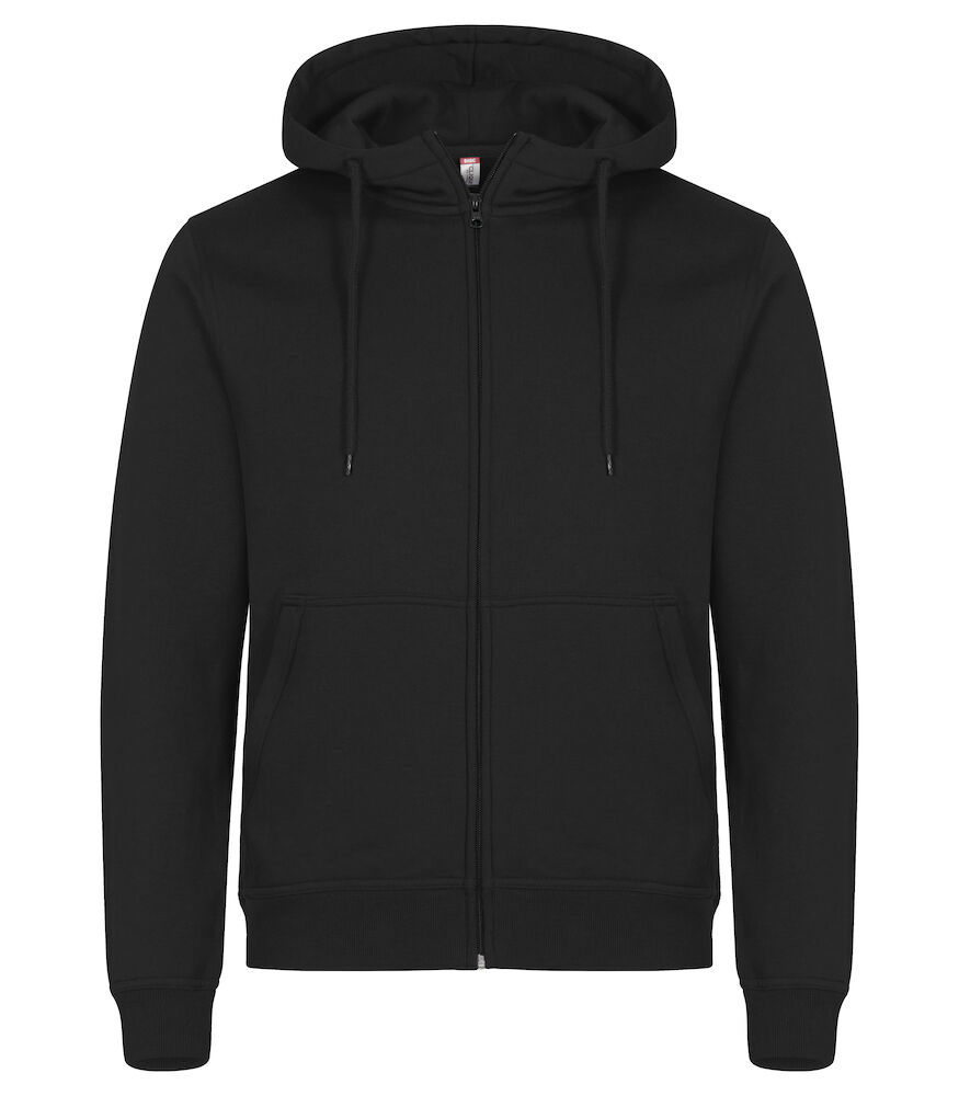 Clique Miami Hoody FZ - zwart