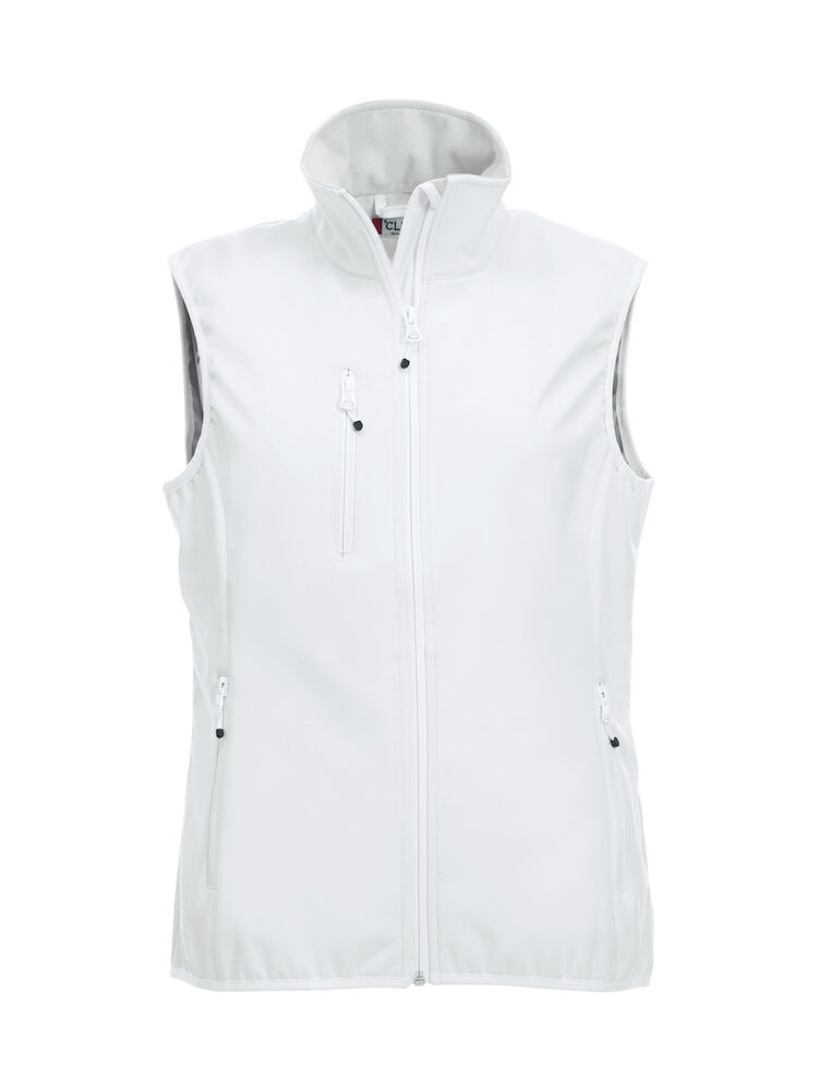 Clique Basic Softshell Vest Ladies - wit