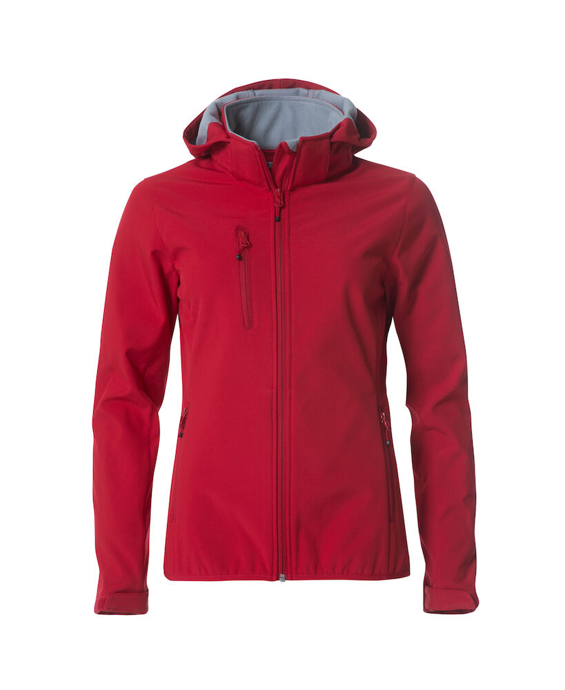 Clique Basic Hoody Softshell Ladies - rood