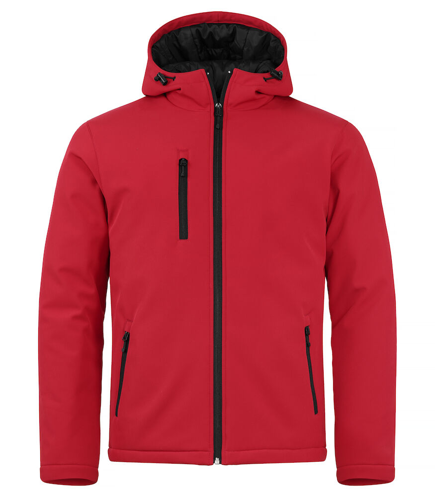 Clique Padded Hoody Softshell - rood