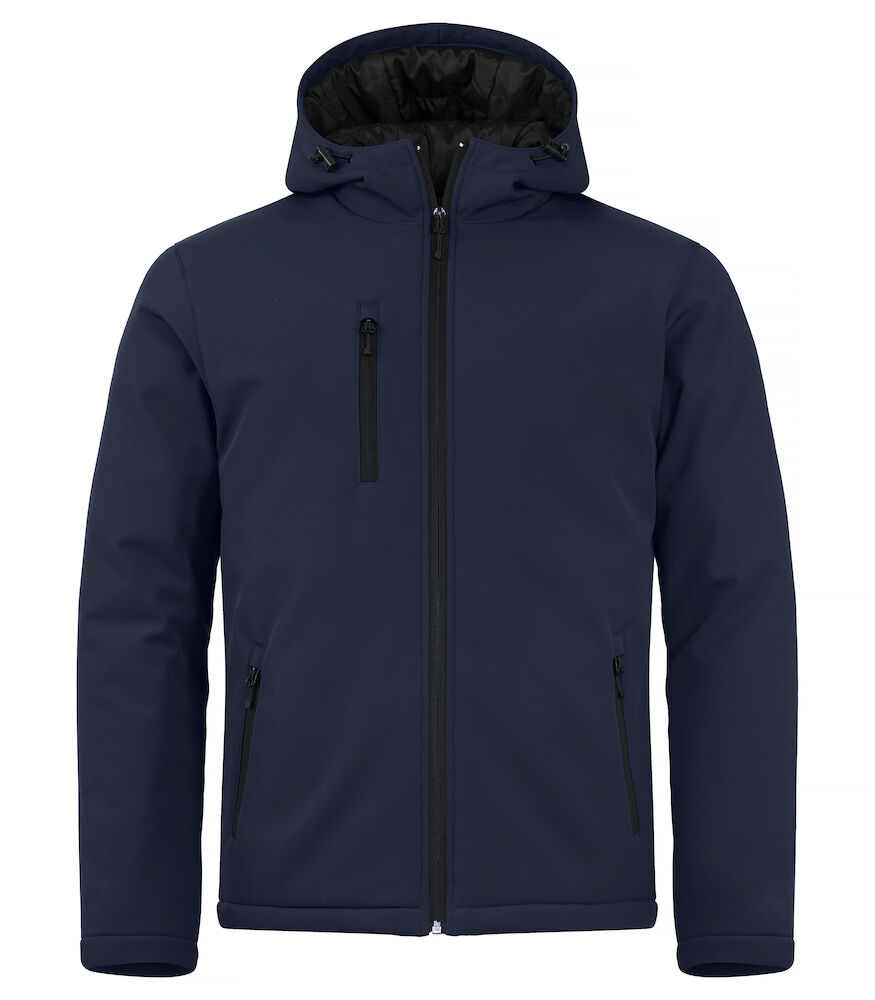 Clique Padded Hoody Softshell - dark-navy