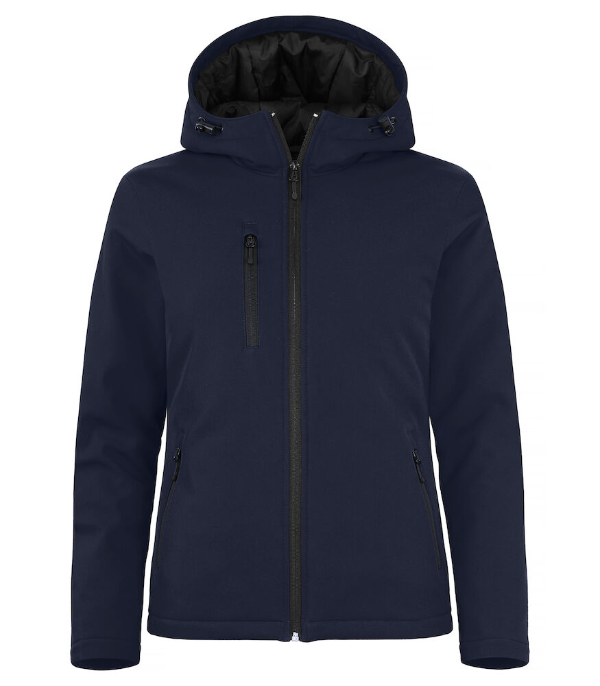 Clique Padded Hoody Softshell Women - dark-navy