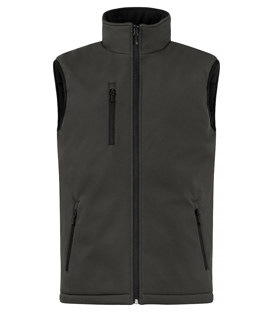 Clique Padded Softshell Vest - donkergrijs