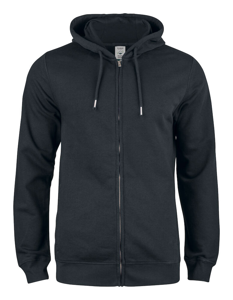 Clique Premium OC Hoody Full Zip - zwart