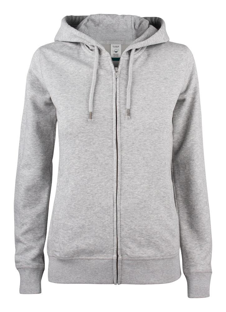 Clique Premium OC Hoody Full Zip Women - grijs-melange