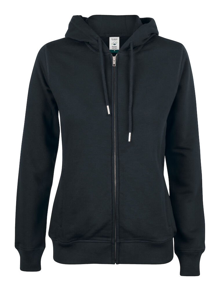 Clique Premium OC Hoody Full Zip Women - zwart