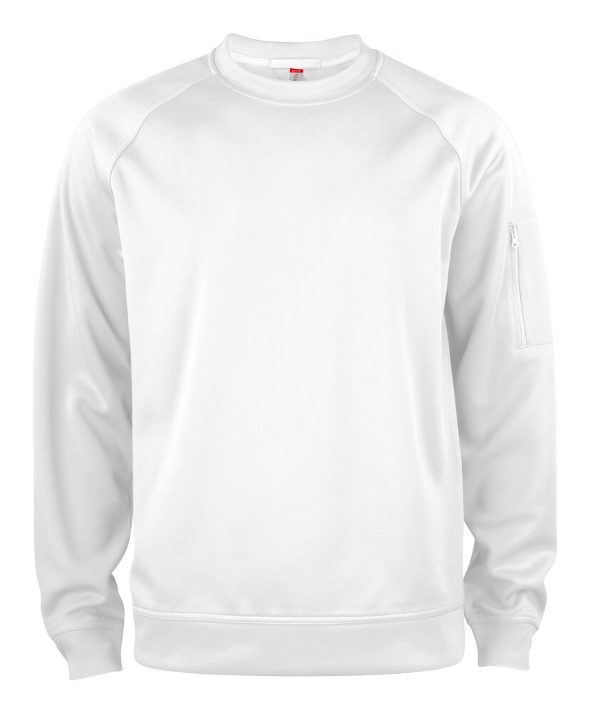 Clique Basic Active Roundneck - wit