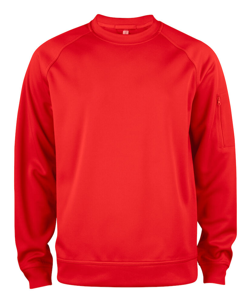 Clique Basic Active Roundneck - rood