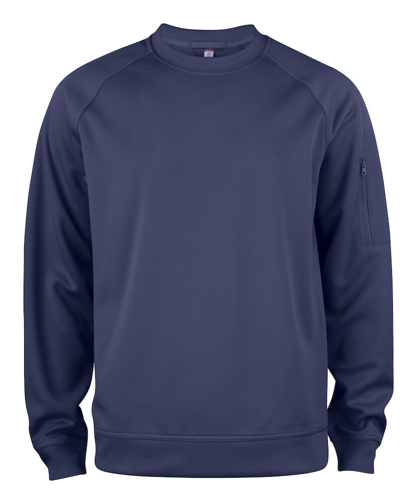 Clique Basic Active Roundneck - dark-navy