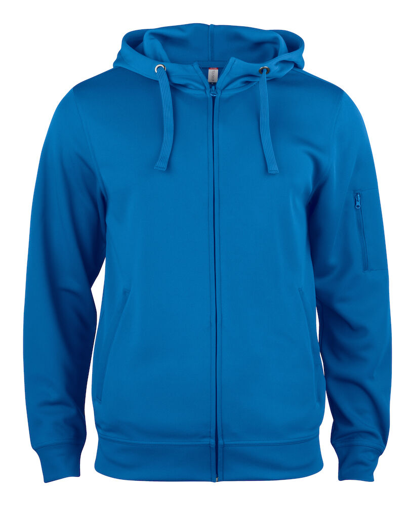 Clique Basic Active Hoody Full Zip - kobalt