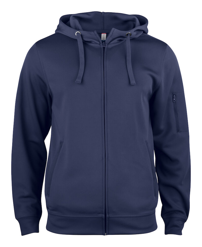 Clique Basic Active Hoody Full Zip - dark-navy