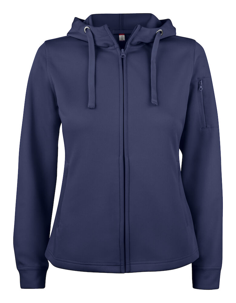 Clique Basic Active Hoody Full Zip Women - dark-navy