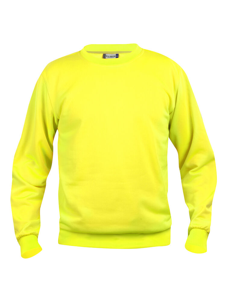 Clique Basic Roundneck - signaal-geel