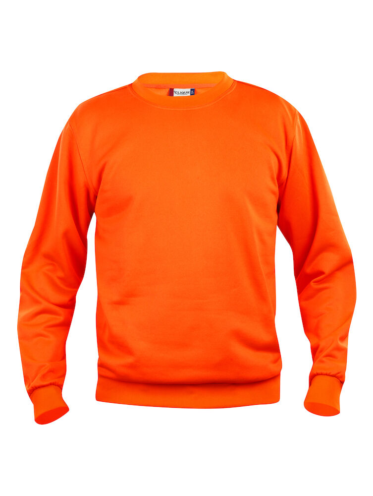 Clique Basic Roundneck - signaal-oranje