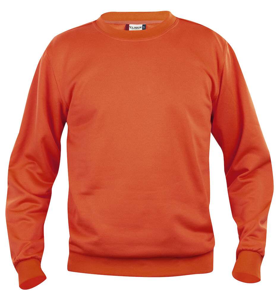 Clique Basic Roundneck - diep-oranje