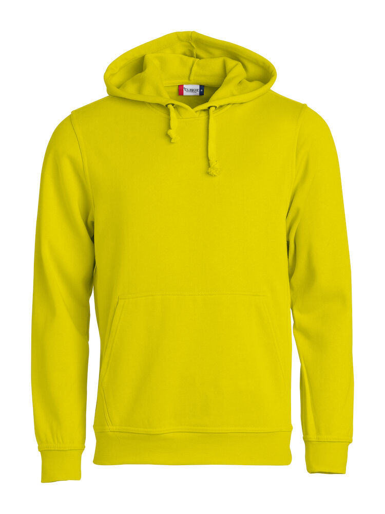 Clique Basic Hoody - signaal-geel