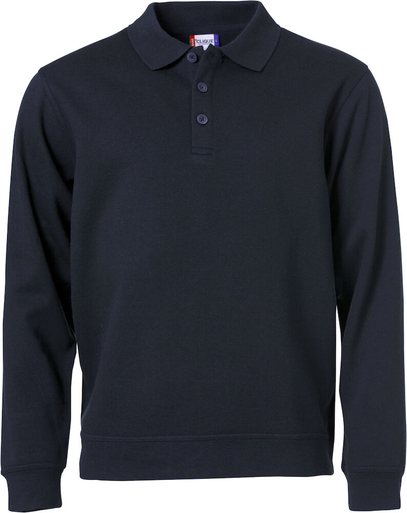 Clique Basic Polo Sweater - dark-navy