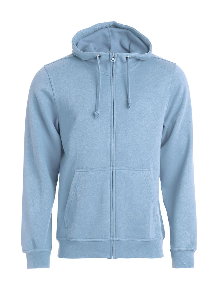 Clique Basic Hoody Full Zip - licht-blauw