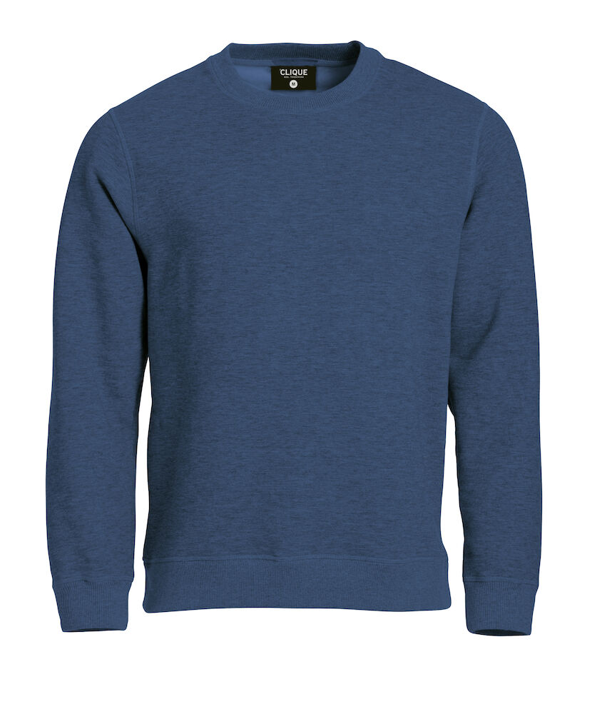 Clique Classic Roundneck - blauw-melange