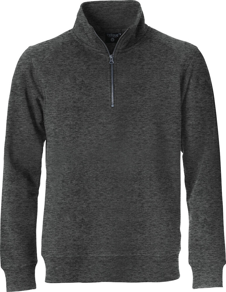 Clique Classic Half Zip - antraciet-melange