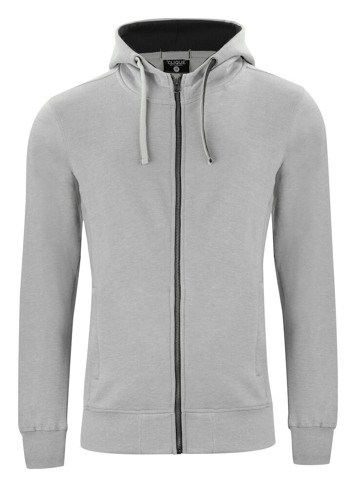 Clique Classic Hoody Full Zip - grijs-melange