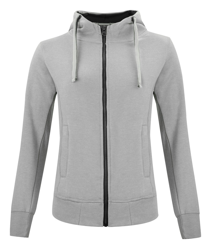 Clique Classic Hoody Full Zip Women - grijs-melange