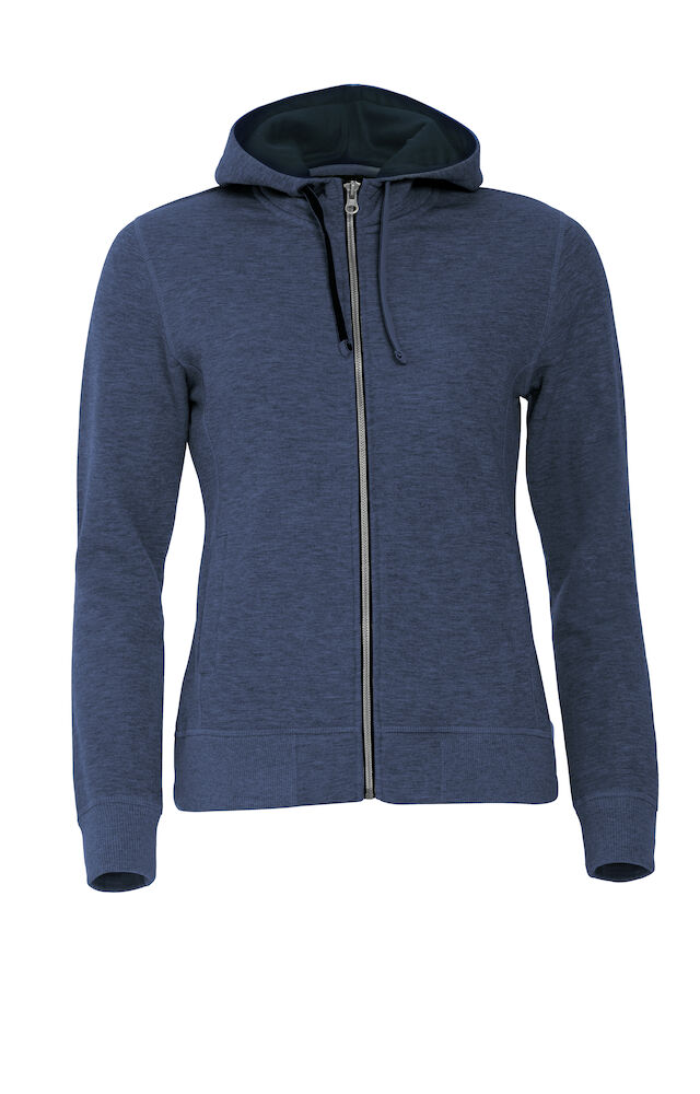 Clique Classic Hoody Full Zip Women - blauw-melange