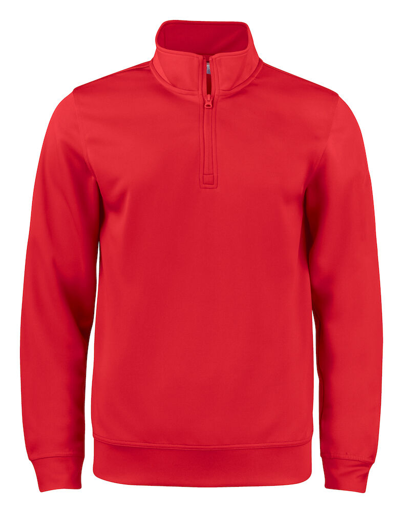 Clique Basic Active Half Zip Junior - rood