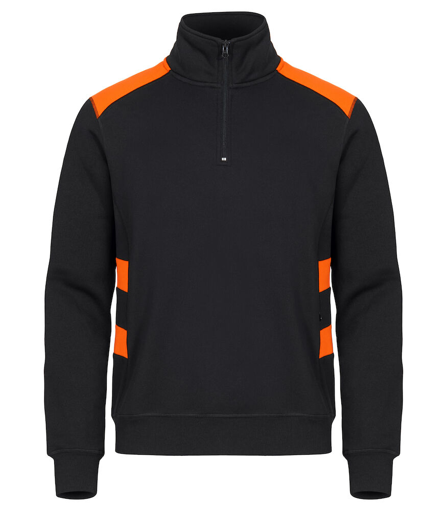 Clique Ambition Half Zip - signaaloranje