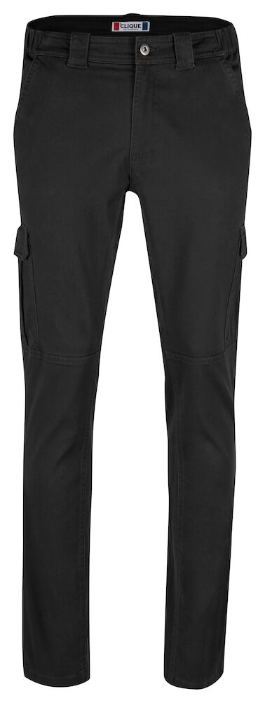 Clique Cargo Pocket Stretch - zwart