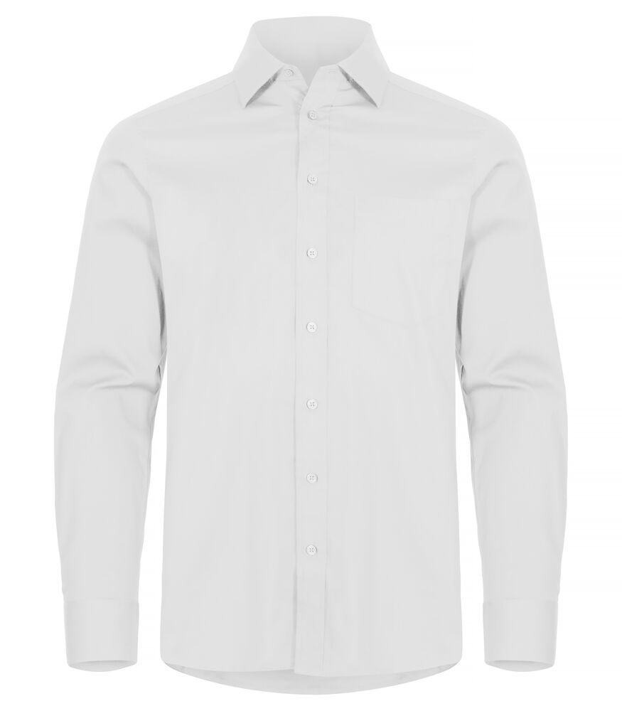 Clique Stretch Shirt L/S - wit