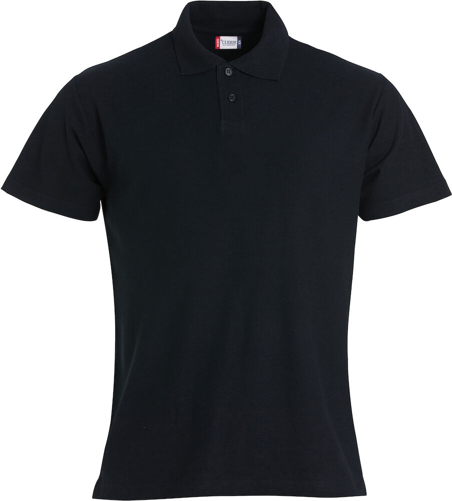 Clique Basic Polo S/S Junior - zwart