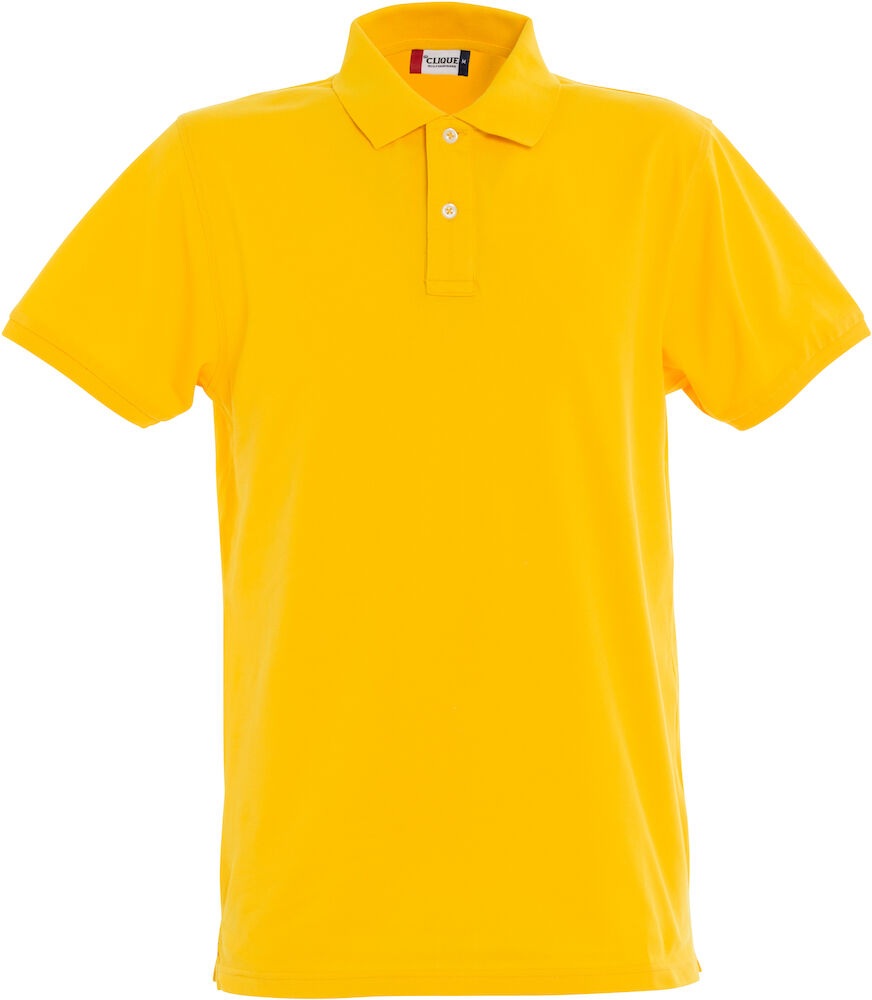 Clique Stretch Premium Polo - lemon