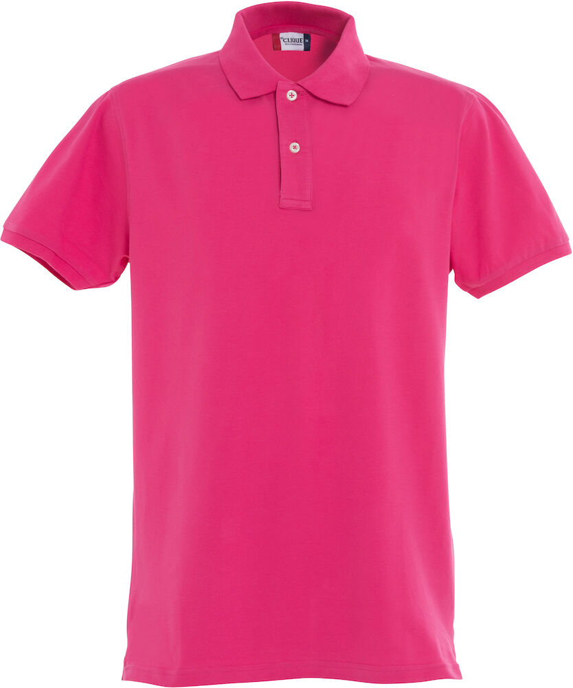 Clique Stretch Premium Polo - helder-kersen