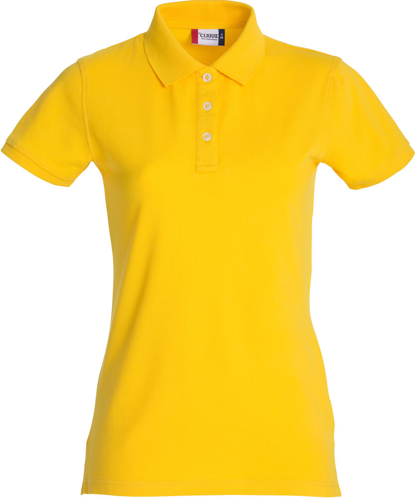 Clique Stretch Premium Polo Women - lemon