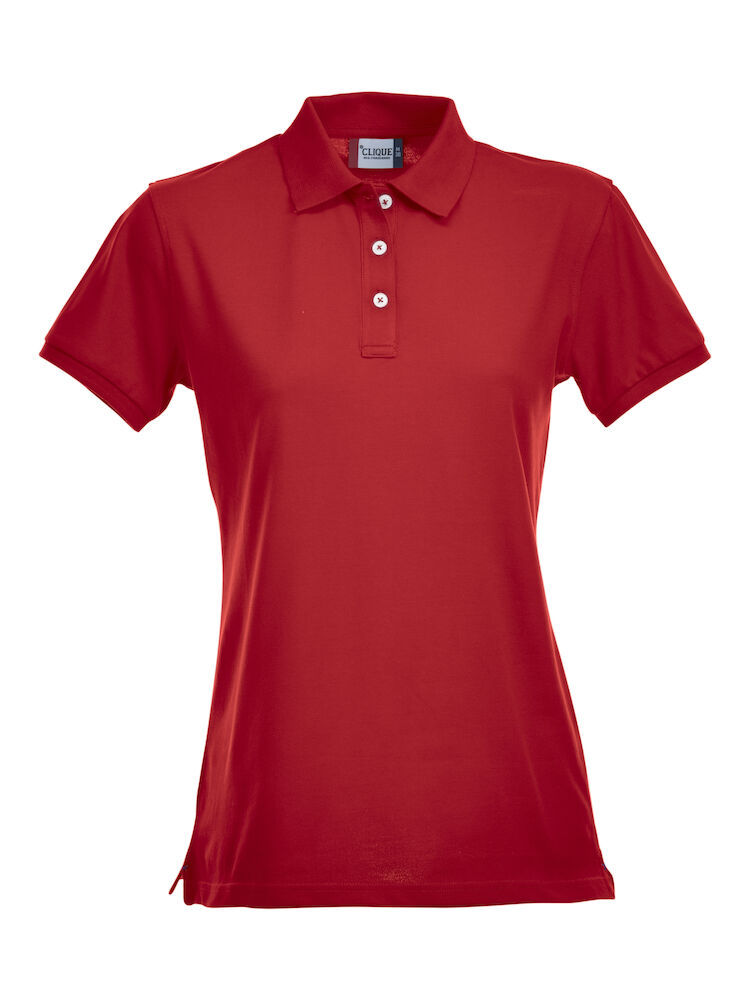 Clique Stretch Premium Polo Women - rood