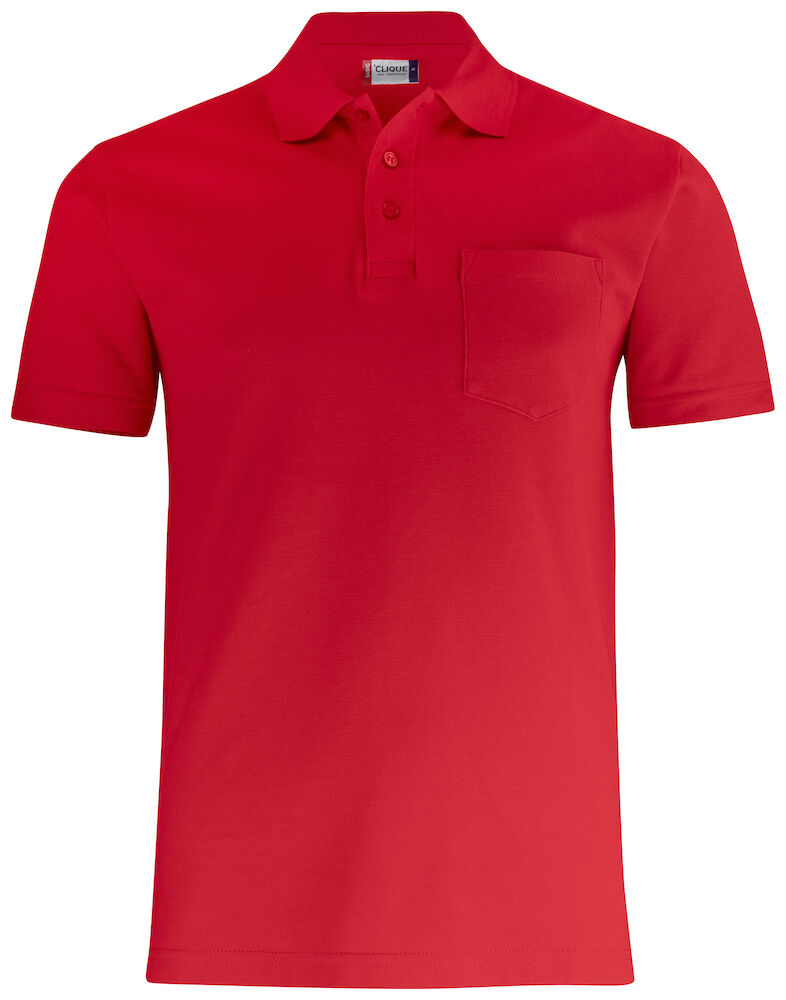 Clique Basic Polo Pocket - rood