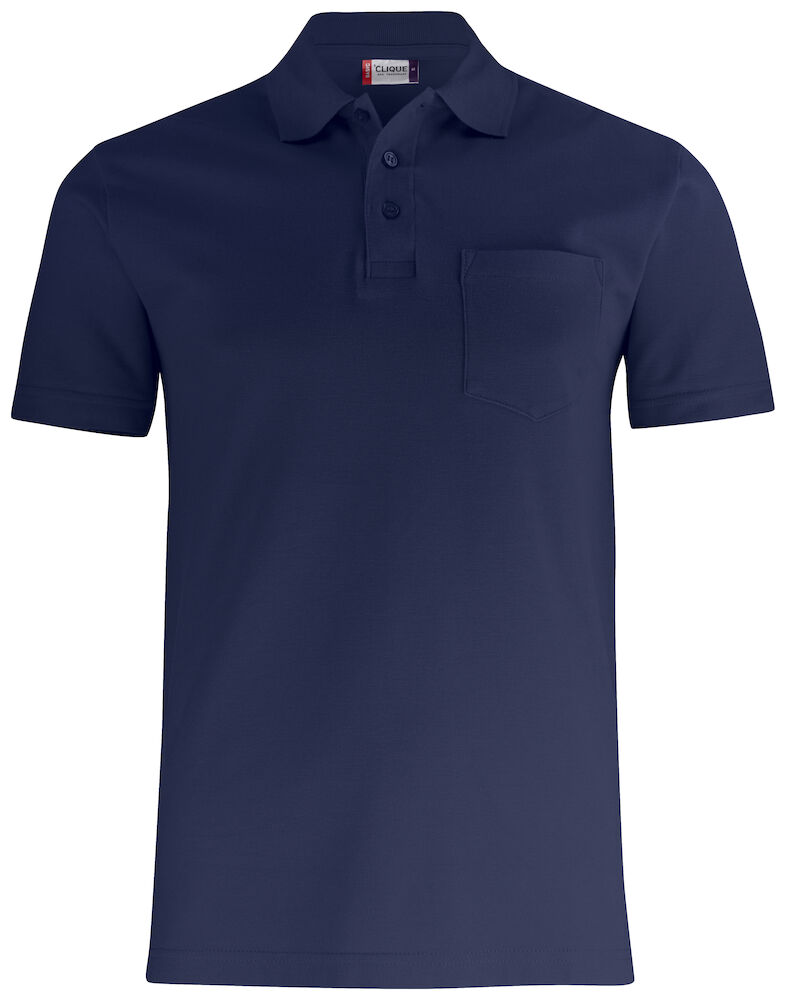 Clique Basic Polo Pocket - dark-navy