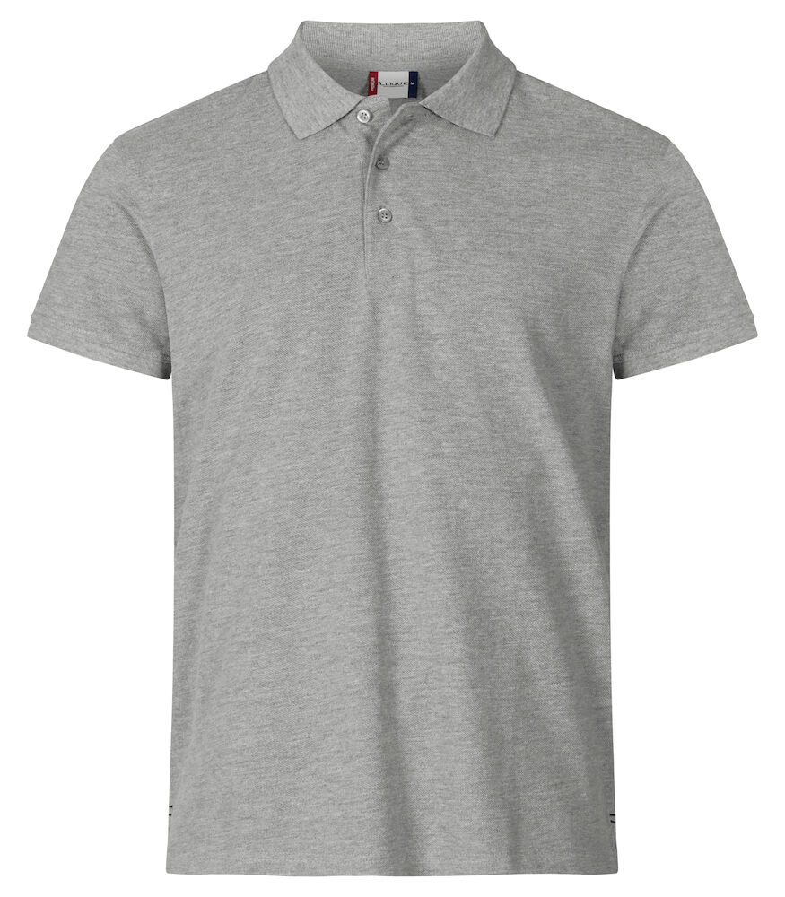 Clique Heavy Premium Polo - grijs-melange