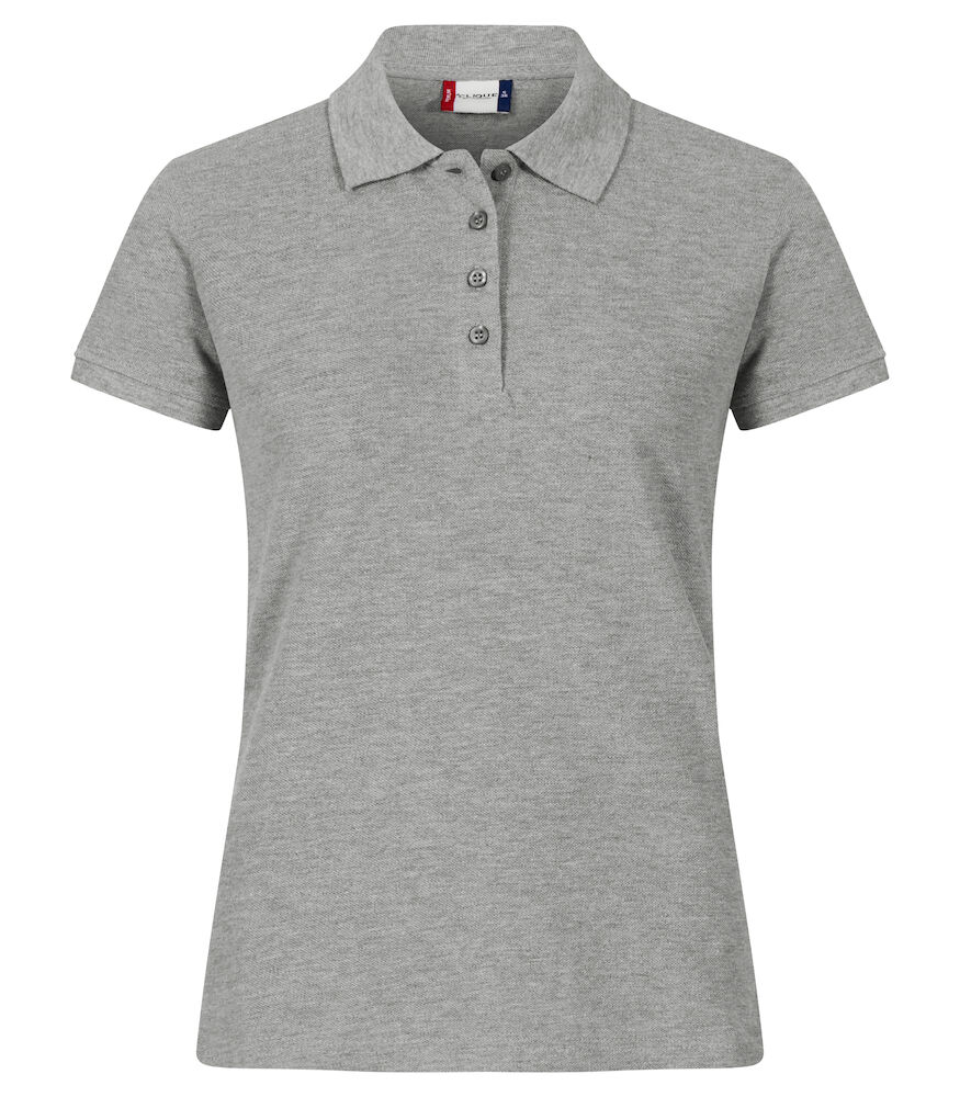 Clique Heavy Premium Polo Women - grijs-melange