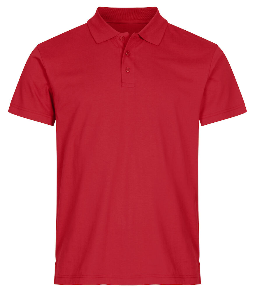 Clique Single Jersey Polo - rood