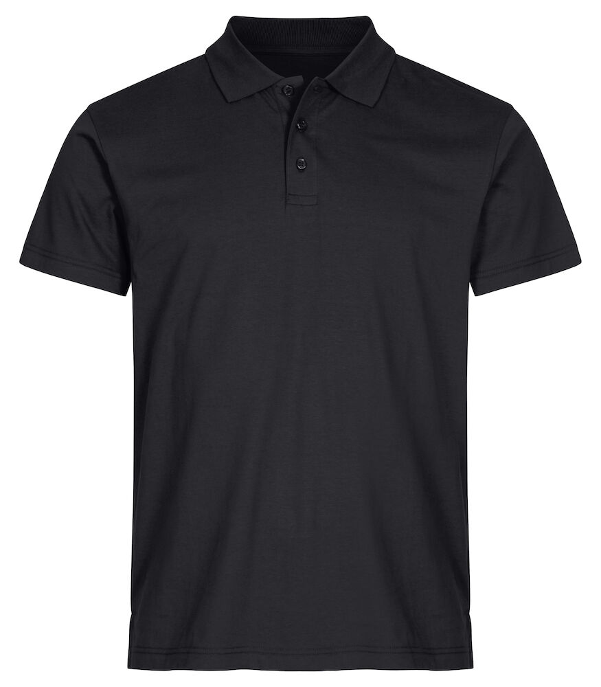 Clique Single Jersey Polo - zwart