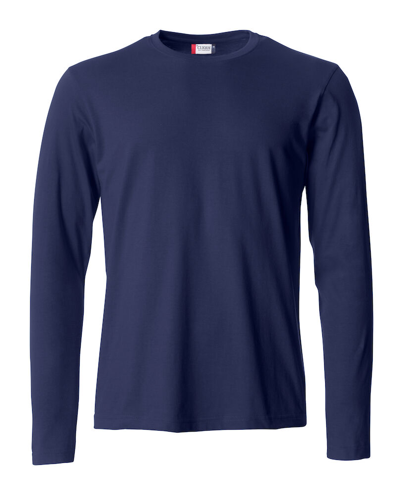 Clique Basic-T L/S - dark-navy