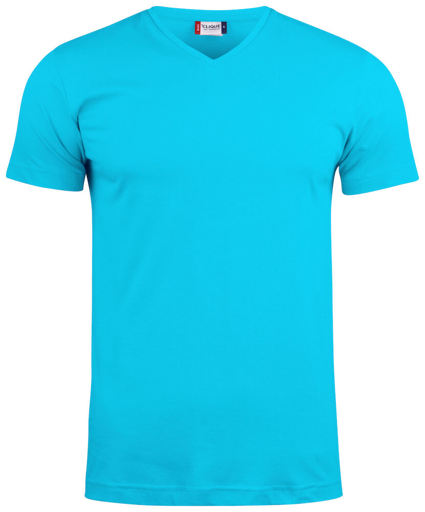 Clique Basic-T V-neck - turquoise